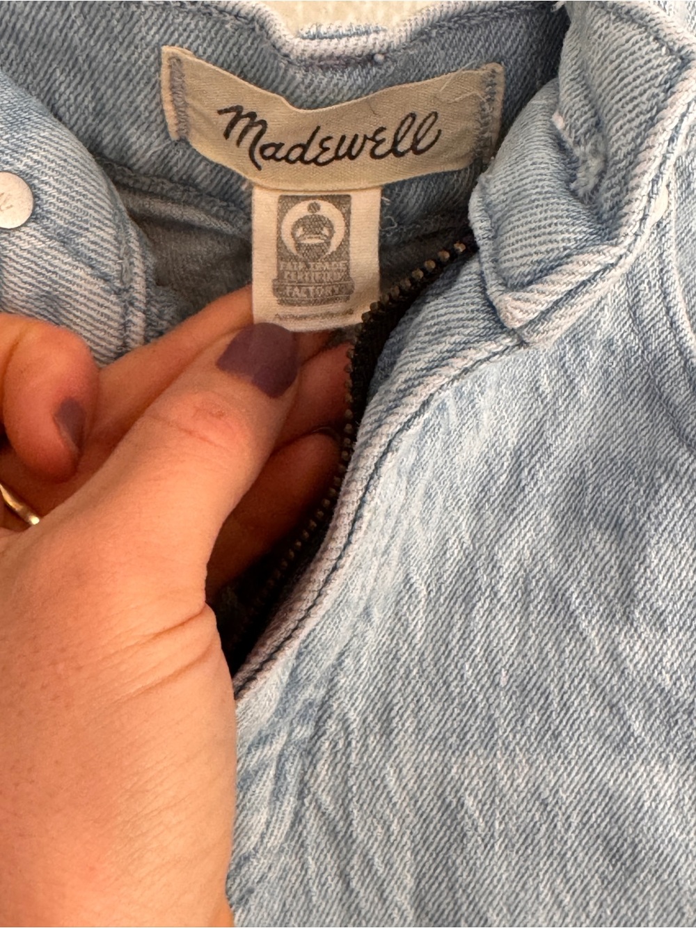 Madewell the '90s straight jean in ward wash - Picture 4 of 7